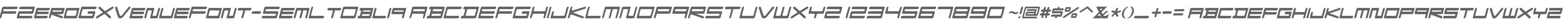 FZeroGXVenueFont-SemLtObliq