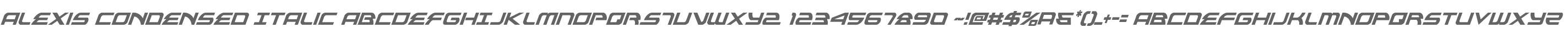 Alexis Condensed Italic