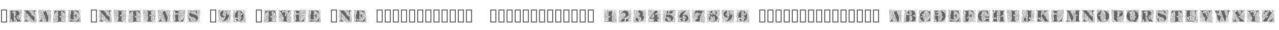 Ornate Initials W90 Style One