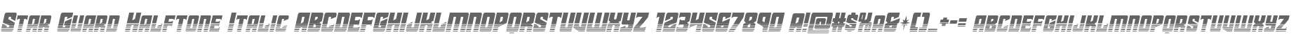 Star Guard Halftone Italic