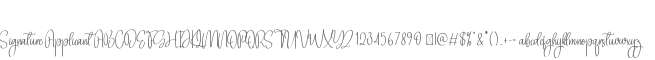 Signature Applicant