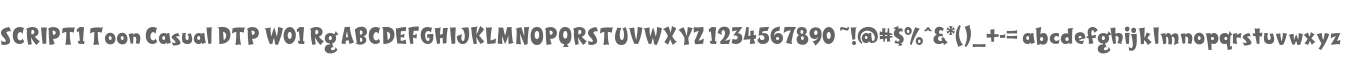 SCRIPT1 Toon Casual DTP W01 Rg