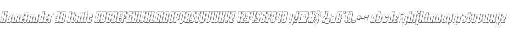 Homelander 3D Italic