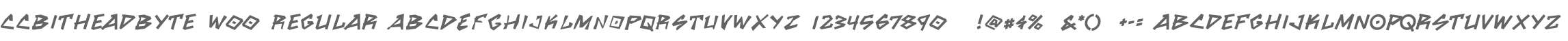 CCBitheadByte W00 Regular