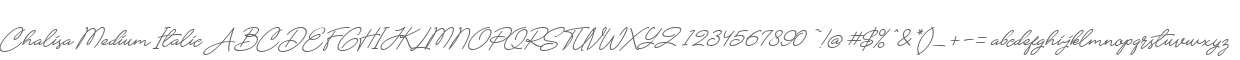 Chalisa Medium Italic