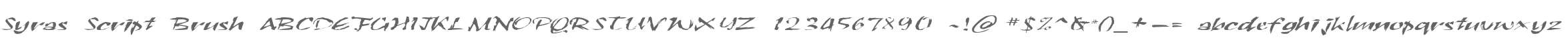 Syras Script Brush