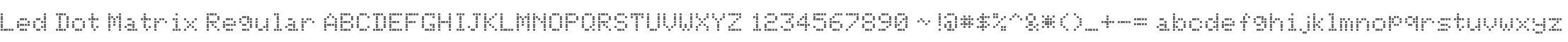Led Dot Matrix