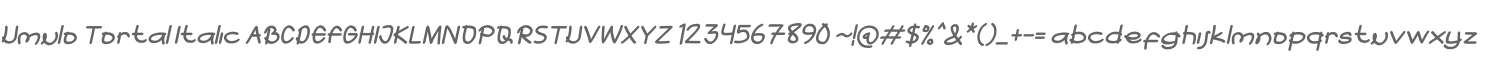 Umulo Tortal Italic