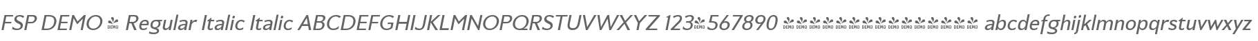 FSP DEMO - Regular Italic