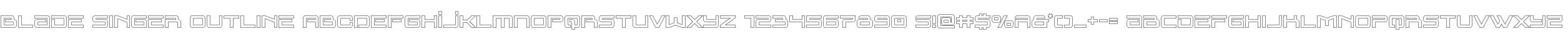 Blade Singer Outline