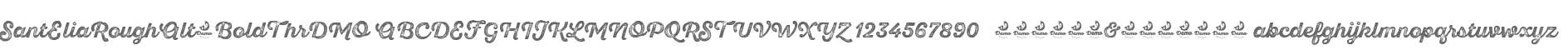 SantElia Rough Alt Bold ThrDMO