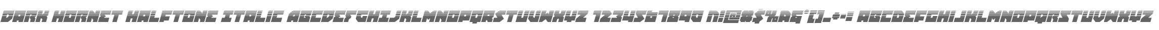 Dark Hornet Halftone Italic