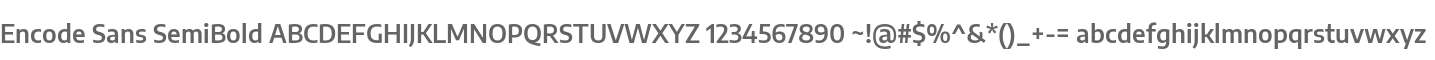 Encode Sans SemiBold