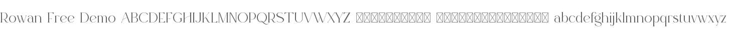 Rowan Free Demo