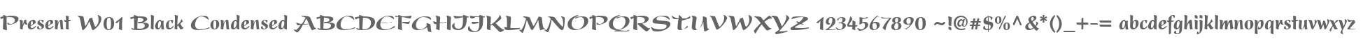 Present W01 Black Condensed