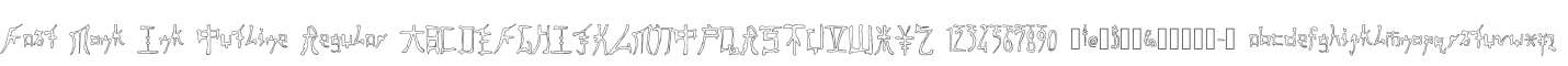 Fast Monk Ink Outline Regular