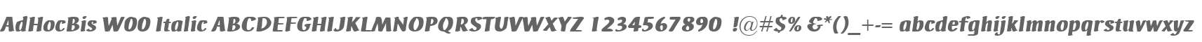 AdHocBis W00 Italic
