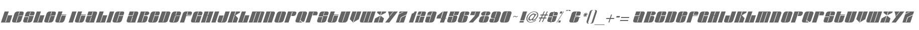 Leslet Italic