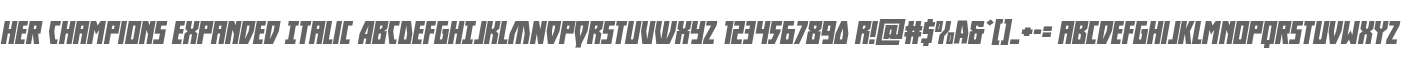 Her Champions Expanded Italic