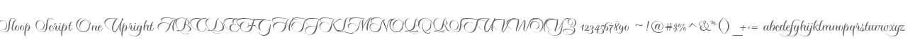 Sloop Script One Upright