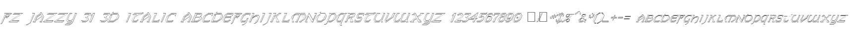 FZ JAZZY 31 3D ITALIC