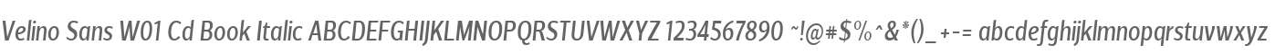Velino Sans W01 Cd Book Italic