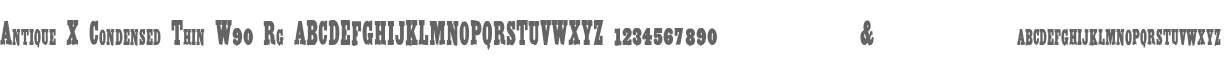 Antique X Condensed Thin W90 Rg