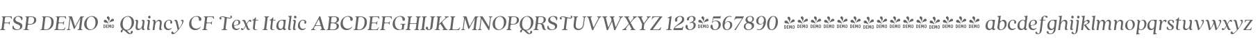 FSP DEMO - Quincy CF Text