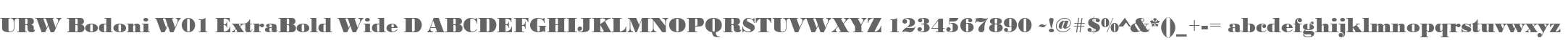URW Bodoni W01 ExtraBold Wide D