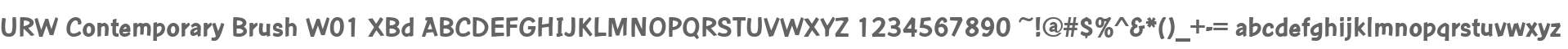 URW Contemporary Brush W01 XBd