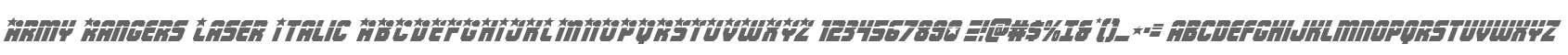 Army Rangers Laser Italic
