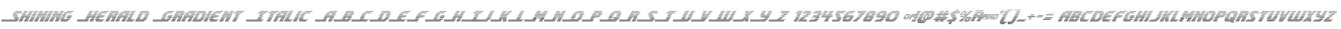 Shining Herald Gradient Italic