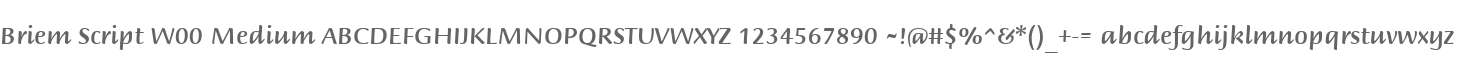 Briem Script W00 Medium