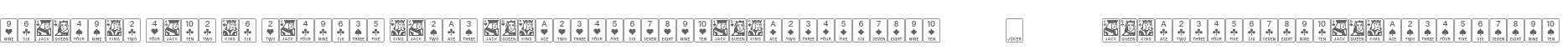 Linotype Game Pi English Cards