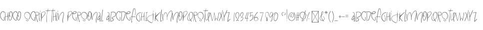 Choco Script Thin Personal