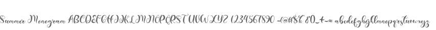 Summer Monogram