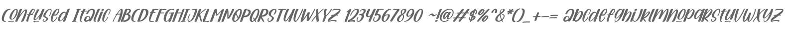 Confused Italic