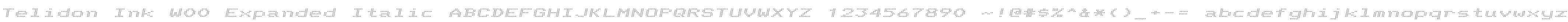 Telidon Ink W00 Expanded Italic