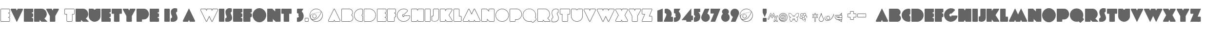 Every Truetype is a Wisefont 3.0