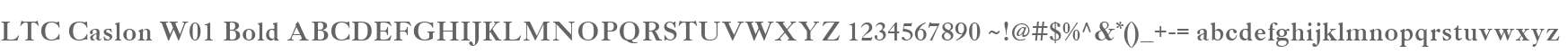LTC Caslon W01 Bold