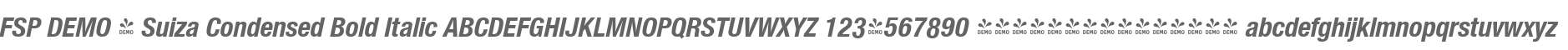 FSP DEMO - Suiza Condensed Bold