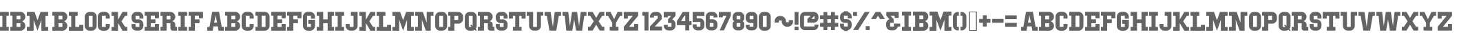 IBM Block Serif