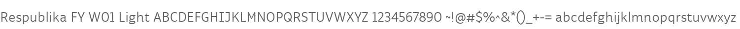 Respublika FY W01 Light