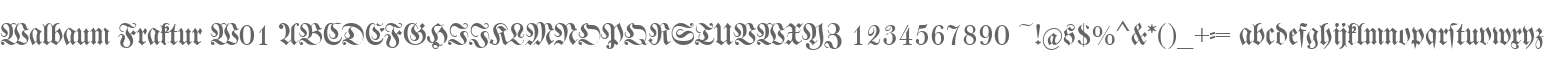 Walbaum Fraktur W01