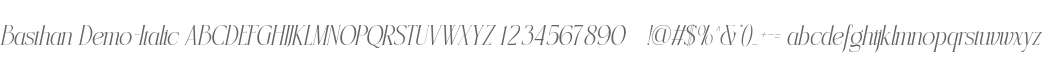 Basthan Demo Italic