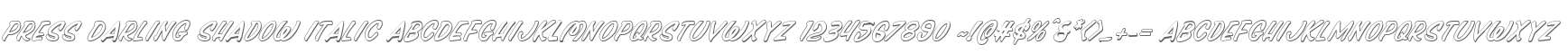 Press Darling Shadow Italic
