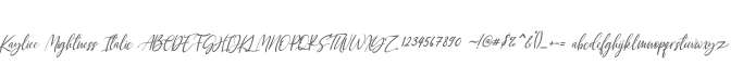 Kayliee Mightness Italic