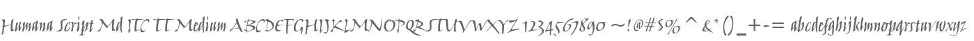 Humana Script Md ITC TT Medium