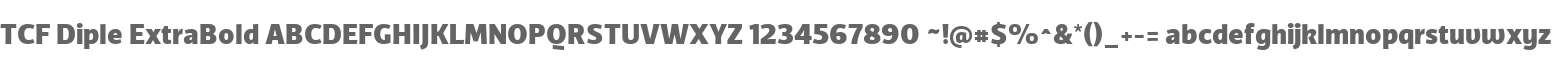 TCF Diple ExtraBold
