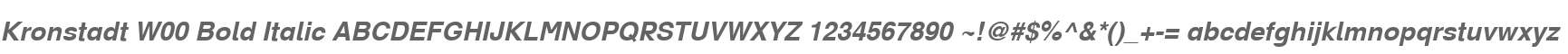 Kronstadt W00 Bold Italic